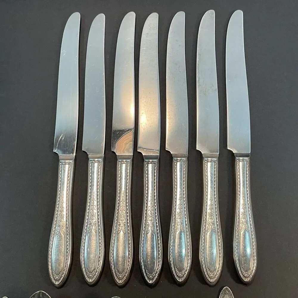 32 Pc Vtg Ramona-Lakewood-Brentwood Silverplate 1928 Oneida Flatware No Monogram